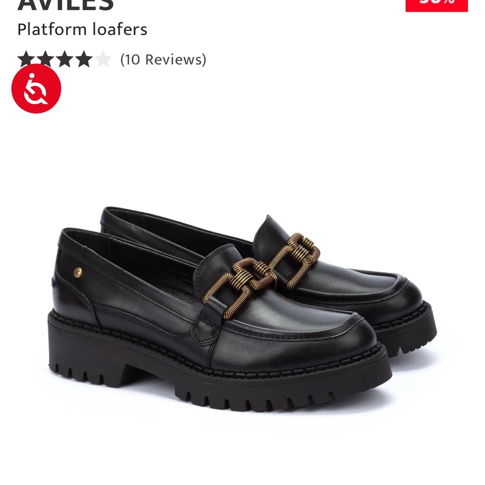 NEW Black Platform Loafers